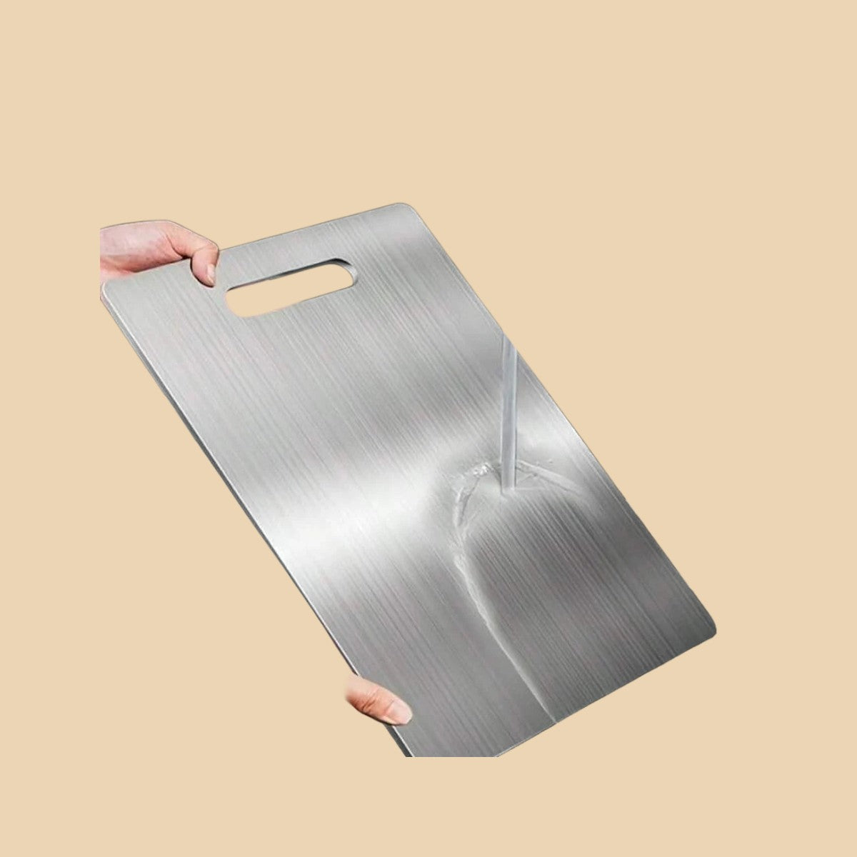 Tábua de corte em aço inox 304 de 46 cm