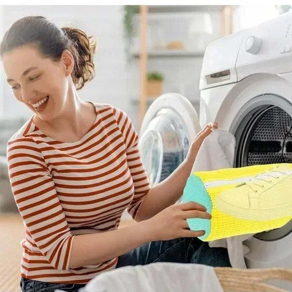 Saco protetor para lavar tênis na máquina