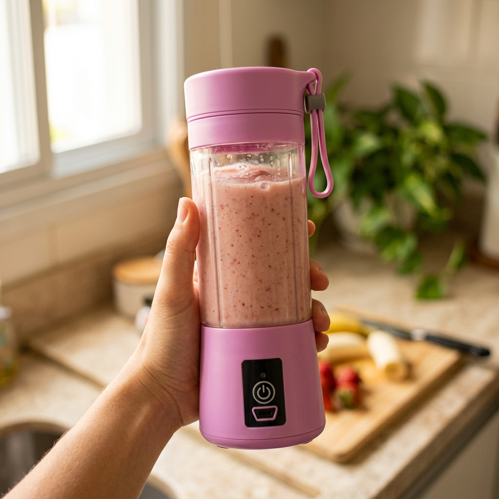 VitaShake com vitamina de morango